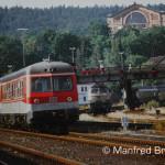 Bayreuth; Zwei, die zusammengehören: Bahnanlage und Festspielhaus.