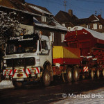 Steinbach am Wald; Culemeyer-Verkehr zwischen Steinbach am Wald und Tettau. Impressionen von diesem interessanten Güterwagenverkehr auf den Straßen des Frankenwaldes. Aufnahmedatum: 28. Dezember 1995.