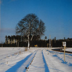 An einem sonnigen Wintertag 1978 bei Thannhausen, zwischen Freystadt und Sulzbürg.